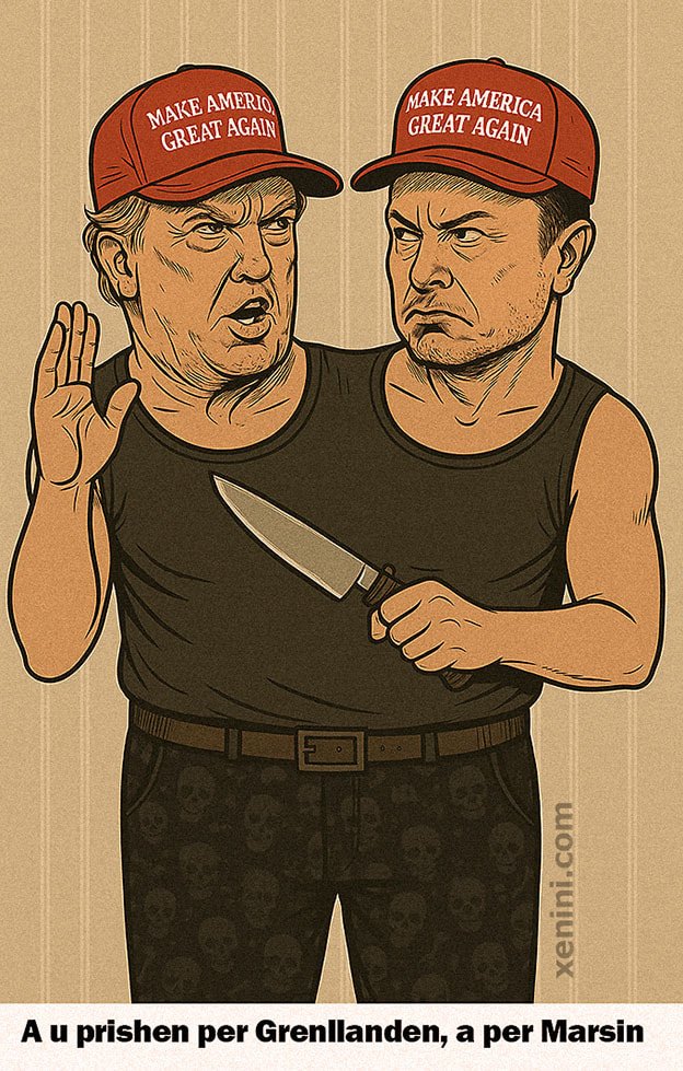 Trump dhe Musk nxerin thikat, pas 4 muajve te qendrimit ne nje trup.